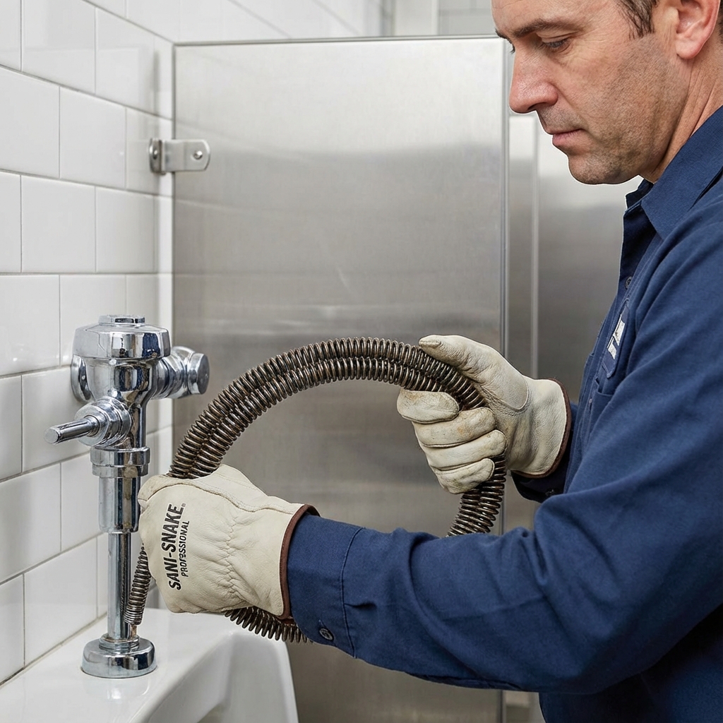 Urinal pipe descaling